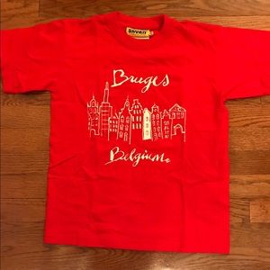 RED T-SHIRT BELGIUM SOUVENIR SMALL